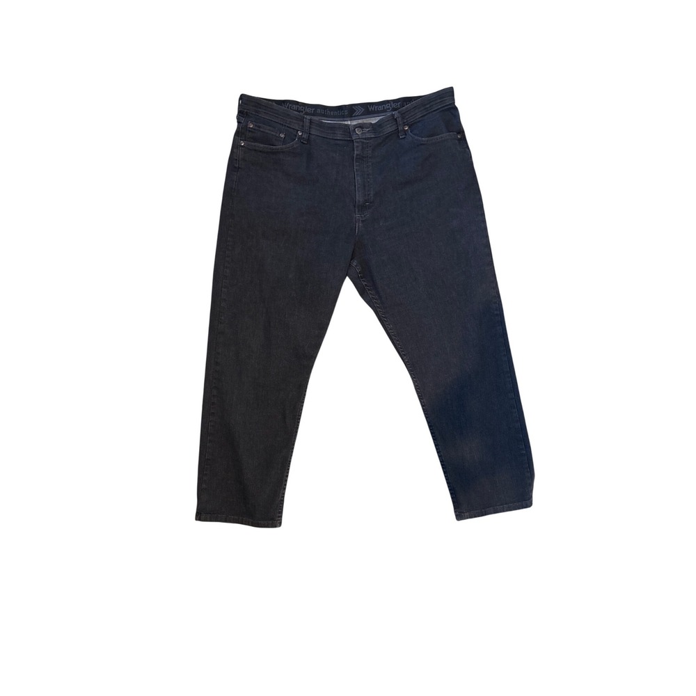 Wrangler Authentics Men's Dark Wash Straight Leg Denim Jeans‎ Size 44x32
